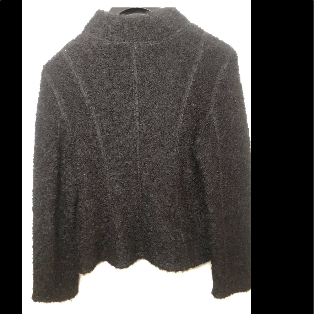 Alpaca Peru Caamano Zip Front Jacket Floral Sz - Picture 2 of 9